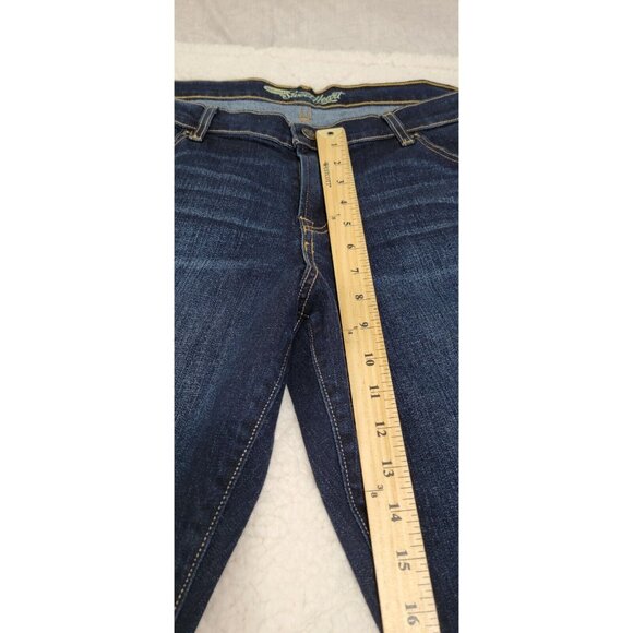 Old Navy the Sweet Heart Womens Blue Denim Jeans Mid Rise Dark Wash Size 16P NWT - Picture 8 of 10